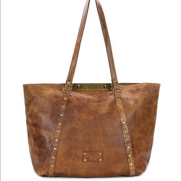 Patricia Nash Handbags - Patricia Nash Benvenuto Brown Leather Distressed Womens Tote Shoulder Bag Purse